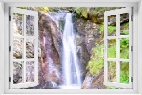 Fototapeta Naklejka Na Ścianę Okno 3D - Hochfall Wasserfall im bayerischen Wald Deutschland