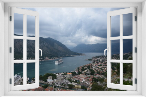 Fototapeta Naklejka Na Ścianę Okno 3D - The bay of Kotor in Montenegro 