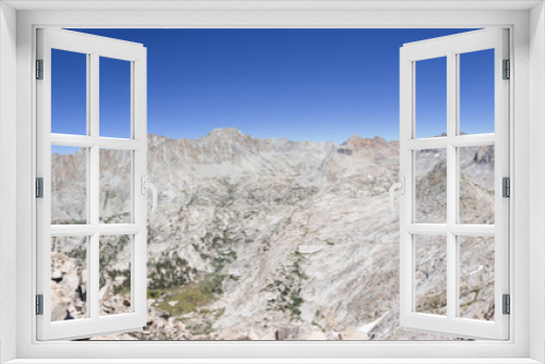 Fototapeta Naklejka Na Ścianę Okno 3D - Panorama From The Socialite Peak Looking Across Evolution Valley