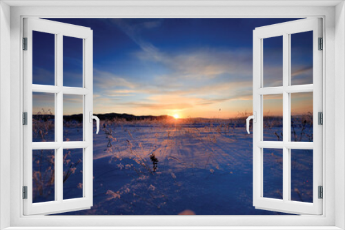 Fototapeta Naklejka Na Ścianę Okno 3D - Winter In Mongolia Is Cold But Incredibly Beautiful