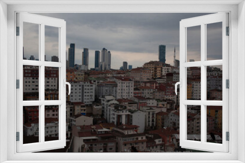 Fototapeta Naklejka Na Ścianę Okno 3D - urban transformation in slums