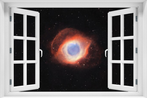 Fototapeta Naklejka Na Ścianę Okno 3D - Helix Nebula in HOO palette