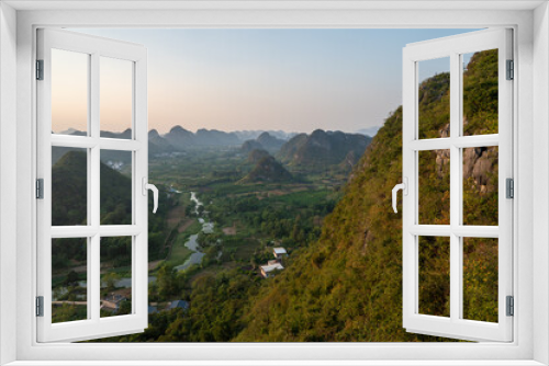 Fototapeta Naklejka Na Ścianę Okno 3D - Karst Mountains in Guilin South China