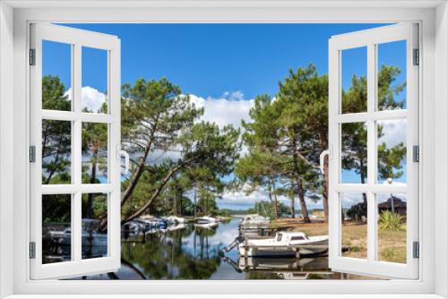 Fototapeta Naklejka Na Ścianę Okno 3D - BISCARROSSE (Landes, France), vue sur le lac