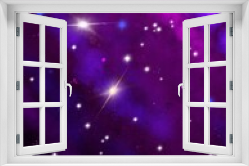 Fototapeta Naklejka Na Ścianę Okno 3D - Cosmic Night