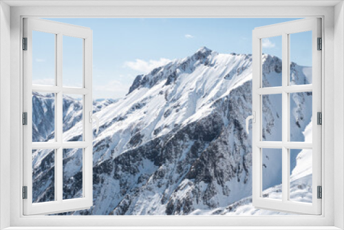 Fototapeta Naklejka Na Ścianę Okno 3D - 冬山 登山 山岳 日本