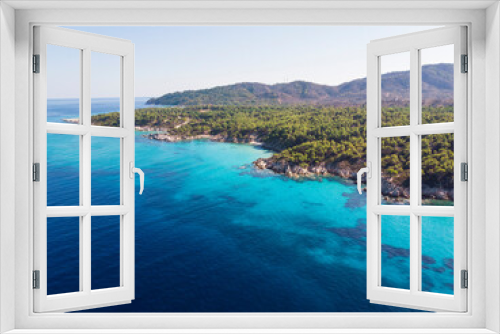 Fototapeta Naklejka Na Ścianę Okno 3D - Aegean sea coast in Greece