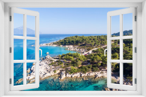 Fototapeta Naklejka Na Ścianę Okno 3D - Aegean sea coast in Greece