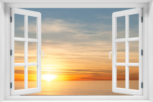 Fototapeta Naklejka Na Ścianę Okno 3D -  Sea sunset horizon