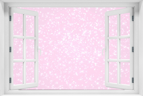 Fototapeta Naklejka Na Ścianę Okno 3D - light pink festive shiny sparkling background with stars and sparks