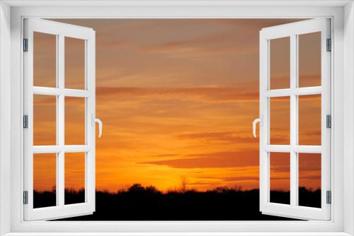 Fototapeta Naklejka Na Ścianę Okno 3D - high resolution replacement sky - golden hour sunset sky