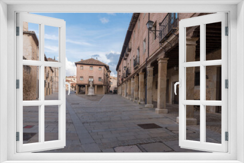 Fototapeta Naklejka Na Ścianę Okno 3D - Ancient buildings in the streets of El Burgo de Osma, Soria, Castile and Leon, Spain, Europe