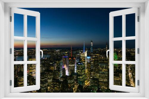 Fototapeta Naklejka Na Ścianę Okno 3D - Stunning city view of New York city