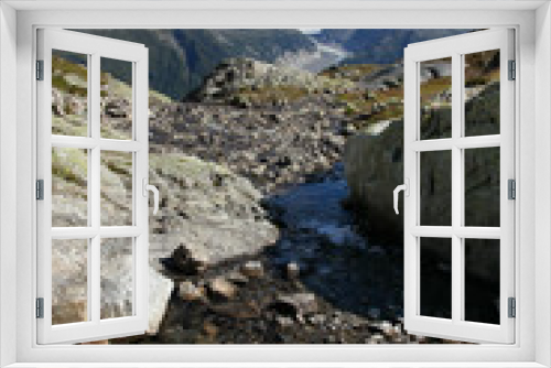Fototapeta Naklejka Na Ścianę Okno 3D - The alps from the White Lake near Chamonix Mont Blanc.