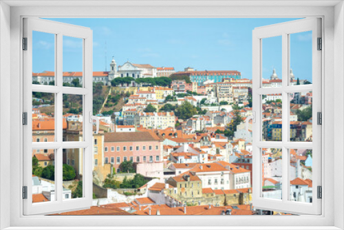 panoramische Sicht auf Lissabon