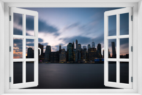 Fototapeta Naklejka Na Ścianę Okno 3D - New York City - Manhattan