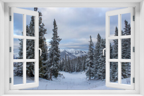 Fototapeta Naklejka Na Ścianę Okno 3D - Winter landscape - Rax Mountain in the Austrian Alps, Lower Austria