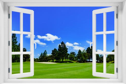 Fototapeta Naklejka Na Ścianę Okno 3D - ゴルフ　ゴルフコース　自然　風景