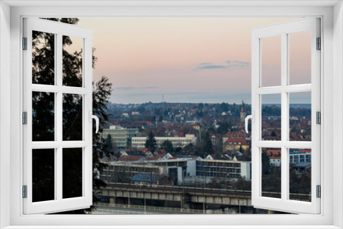 Fototapeta Naklejka Na Ścianę Okno 3D - view over a old City 