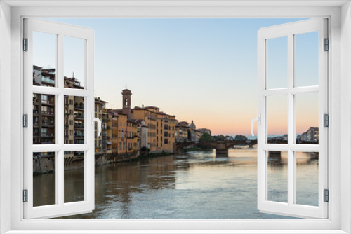 Fototapeta Naklejka Na Ścianę Okno 3D - イタリア　フィレンツェのサンタ・トリニタ橋

