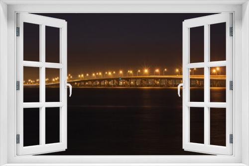 Fototapeta Naklejka Na Ścianę Okno 3D - Gandy Bridge night shot,  Tampa Bay, Florida