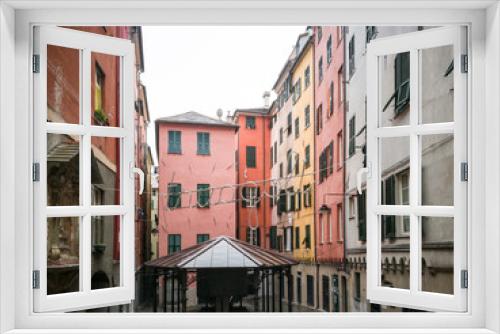 Fototapeta Naklejka Na Ścianę Okno 3D - Genova old city center, Italy