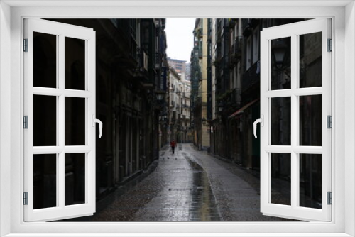 Fototapeta Naklejka Na Ścianę Okno 3D - Street in the old town of Bilbao