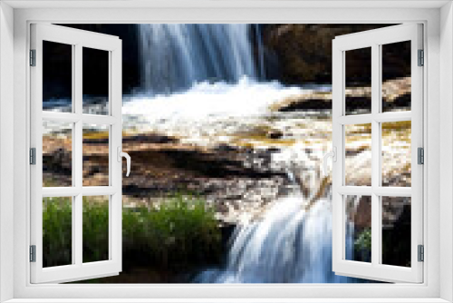 Fototapeta Naklejka Na Ścianę Okno 3D - Waterfall, Serra de Canastra, Brazil