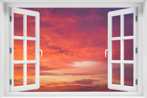 Fototapeta Naklejka Na Ścianę Okno 3D - Red golden sunset