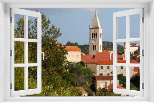 Small picturesque town Lastovo on island Lastovo, Croatia.