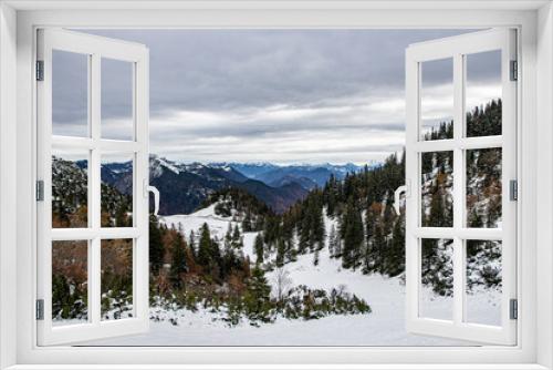 Fototapeta Naklejka Na Ścianę Okno 3D - früher schnee