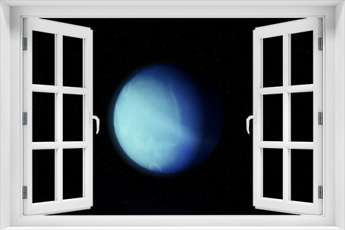 Fototapeta Naklejka Na Ścianę Okno 3D - Neptune, planets of the solar system, space, 3D render, solar system, stars, galaxy