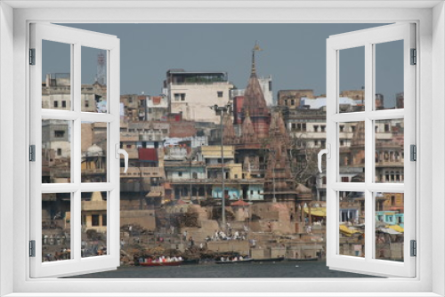 Fototapeta Naklejka Na Ścianę Okno 3D - Varanasi am Ganges