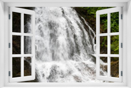 Fototapeta Naklejka Na Ścianę Okno 3D - Teufelsbach Wasserfall
