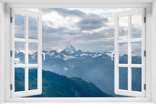 Fototapeta Naklejka Na Ścianę Okno 3D - Schweiz Swiss Berge Schnee Himmel Eis Gletscher