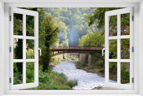 Fototapeta Naklejka Na Ścianę Okno 3D - Cerna river bridge