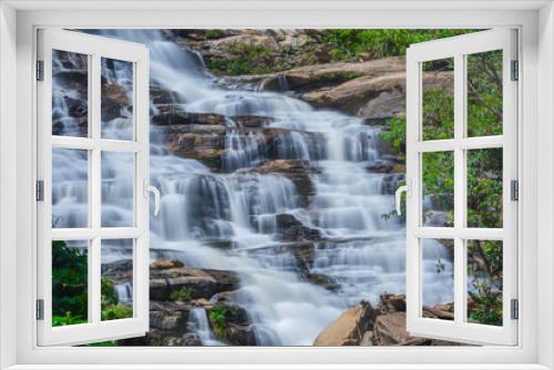 Fototapeta Naklejka Na Ścianę Okno 3D - Mae Ya waterfall at Doi Inthanon national park, Chom Thong District,Chiang Mai Province, Thailand
