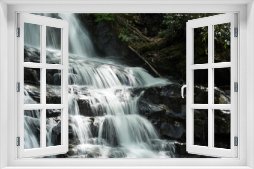 Fototapeta Naklejka Na Ścianę Okno 3D - Waterfall Closeup