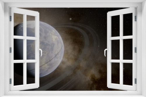 Fototapeta Naklejka Na Ścianę Okno 3D - Planets and galaxy, science fiction wallpaper. Beauty of deep space. Billions of galaxy in the universe Cosmic art background
