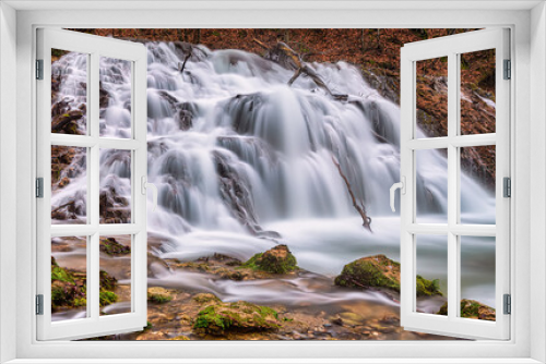 Fototapeta Naklejka Na Ścianę Okno 3D - waterfall in the forest