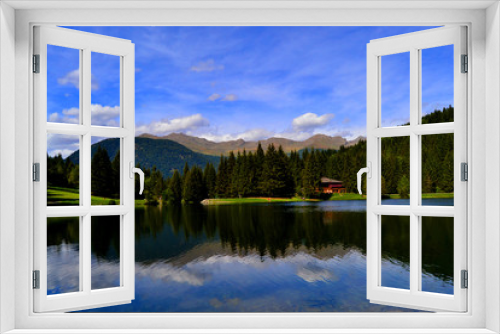Fototapeta Naklejka Na Ścianę Okno 3D - lago dei caprioli