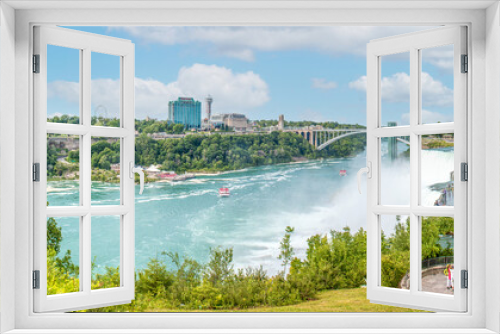 Fototapeta Naklejka Na Ścianę Okno 3D - Niagara Falls American Falls and Bridal Veil Falls USA