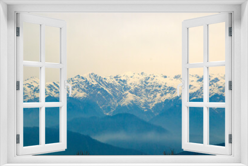 Fototapeta Naklejka Na Ścianę Okno 3D - Egrisi mountain landscape, winter landscape in Georgia