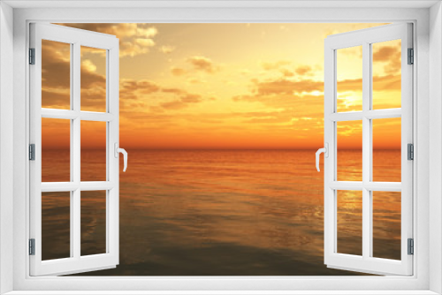 Fototapeta Naklejka Na Ścianę Okno 3D - Ocean sunset