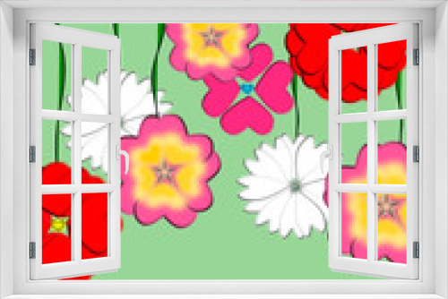 Fototapeta Naklejka Na Ścianę Okno 3D - fondo floral
