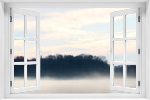 Fototapeta Naklejka Na Ścianę Okno 3D - Mist on the Fox River