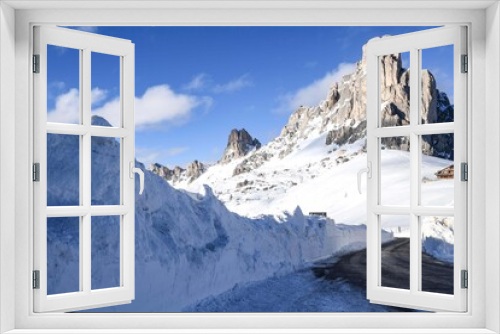 Fototapeta Naklejka Na Ścianę Okno 3D - CORTINA D'AMPEZZO PASSO GIAU DOLOMITI ITALIA