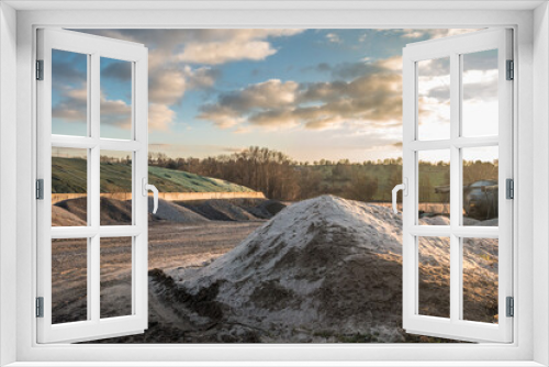 Fototapeta Naklejka Na Ścianę Okno 3D - Baustoff Lager