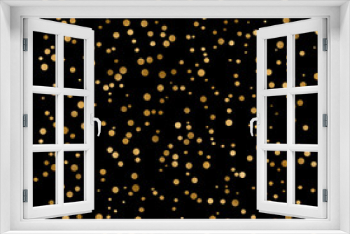 Fototapeta Naklejka Na Ścianę Okno 3D - background with stars . texture, pattern, background drops of gold on a black background vector 