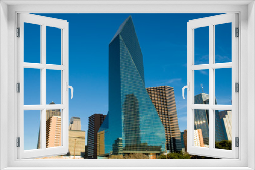 Fototapeta Naklejka Na Ścianę Okno 3D - Buildings and Skyline of Downtown Dallas Texas